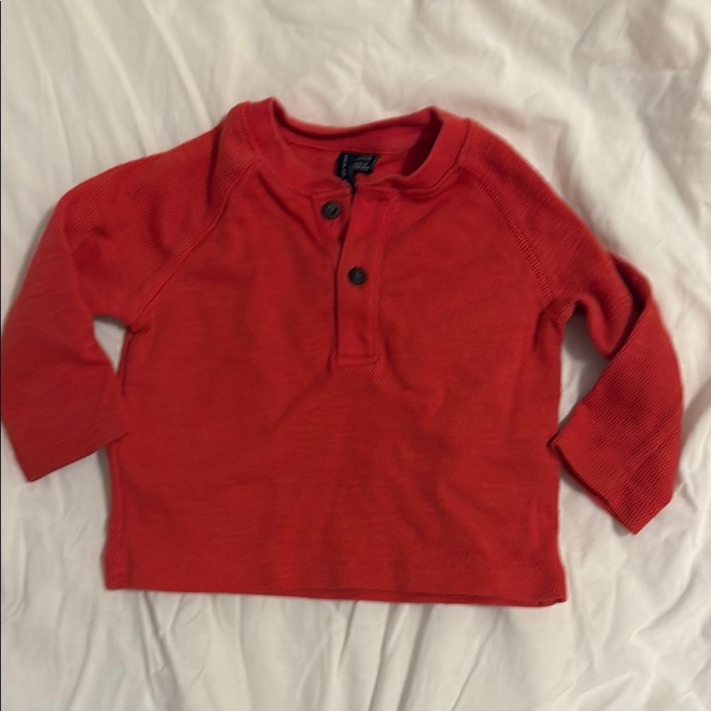 Red Janie and Jack Long Sleeve Kids Baby Shirt